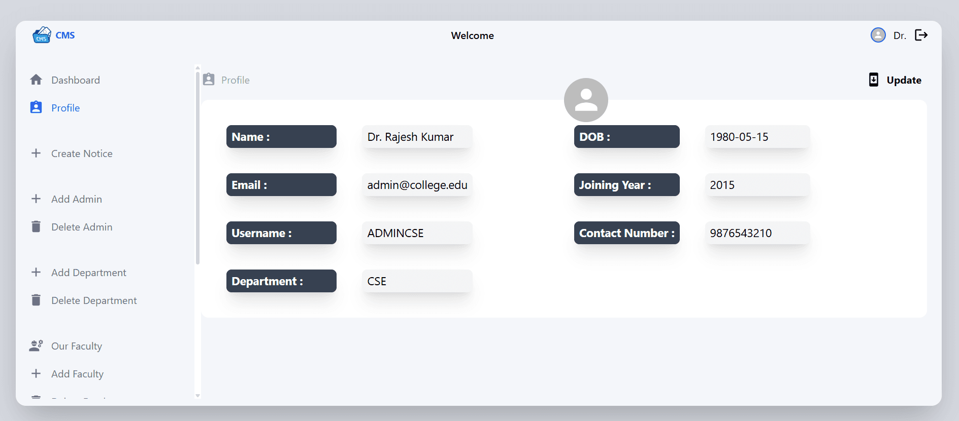 College ERP – Institution Workflow Suite screenshot 2