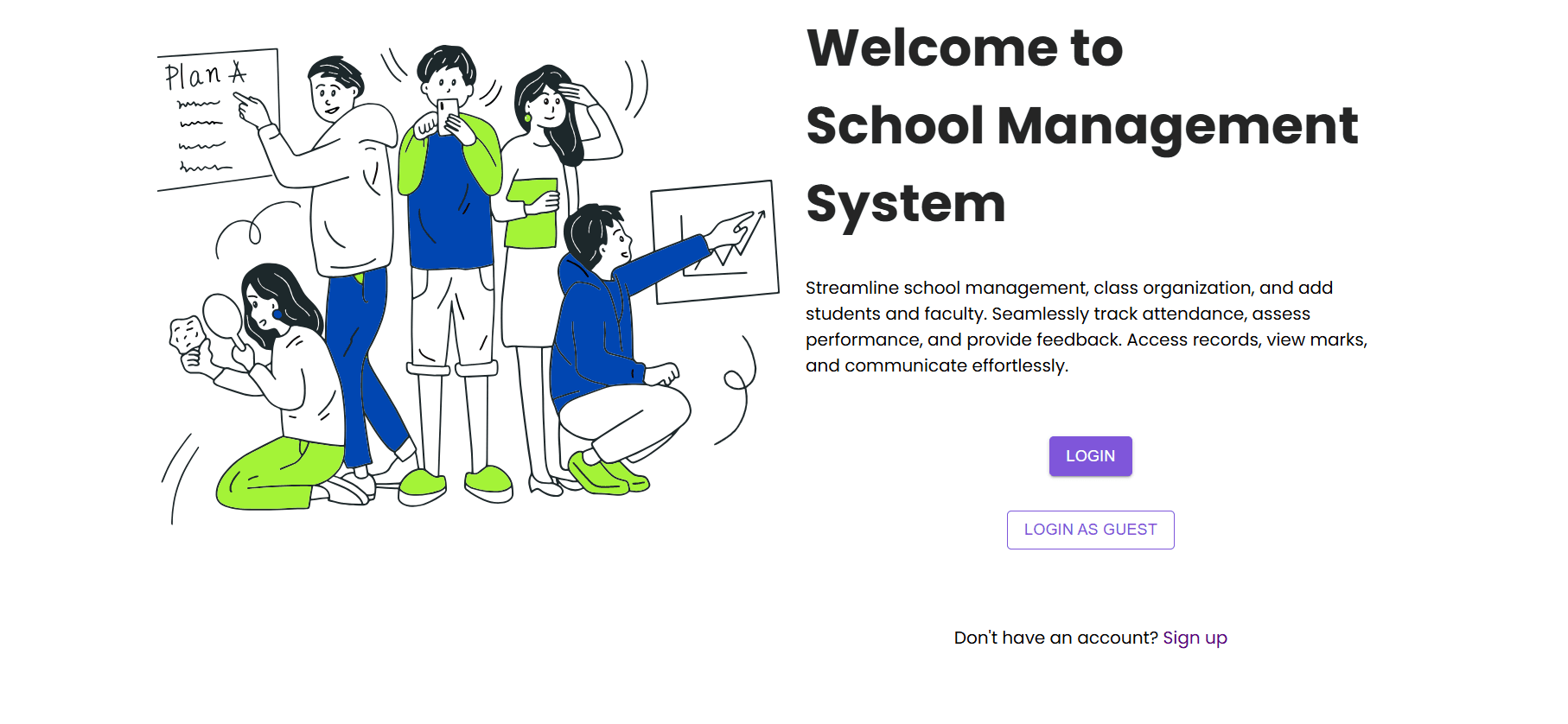 School Management System screenshot 1
