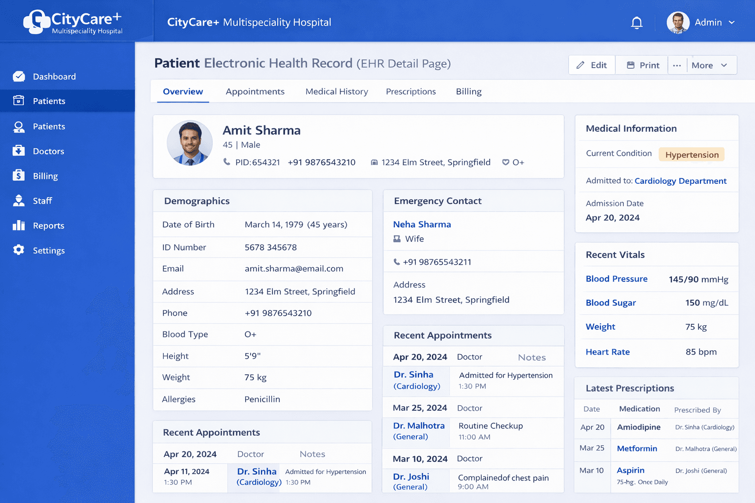 Hospital Management System screenshot 4