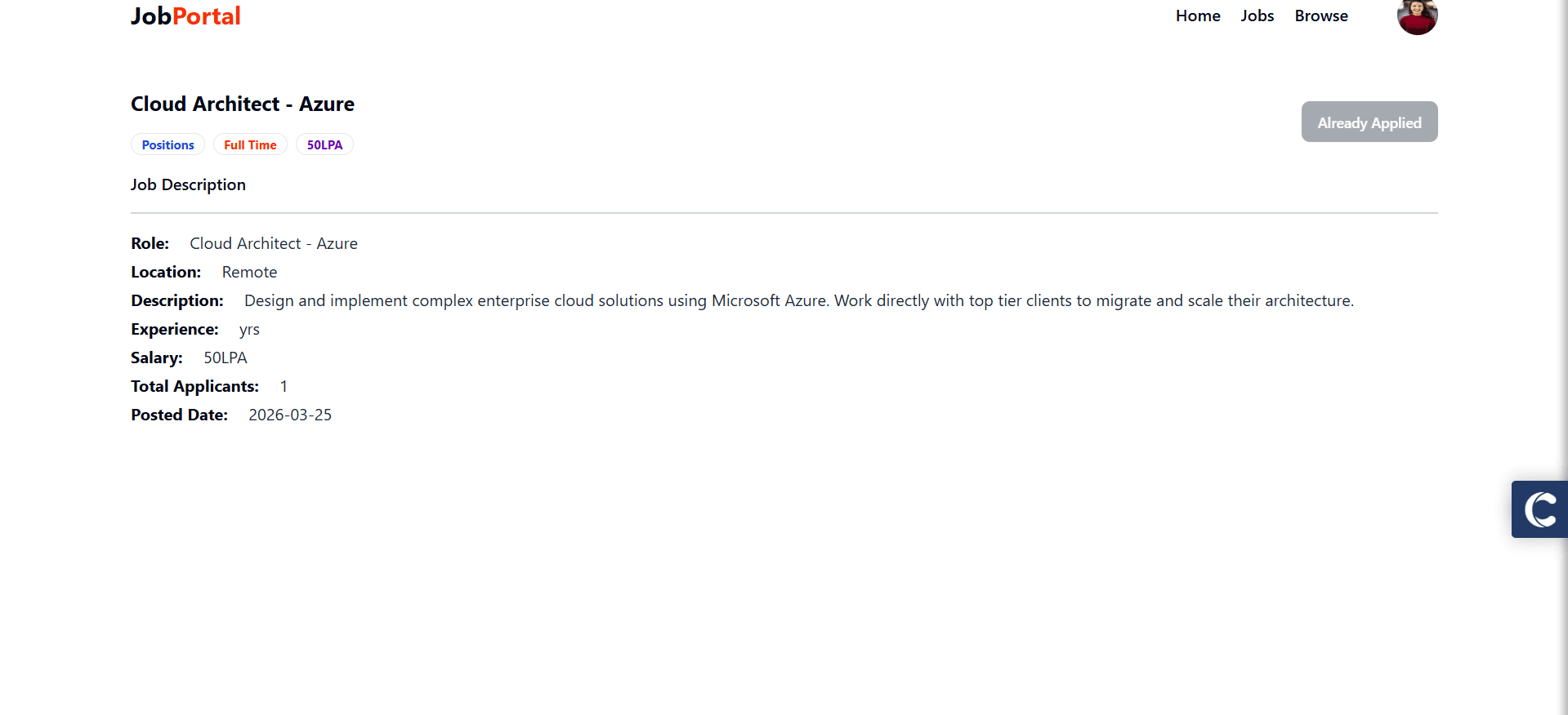 Job Portal screenshot 5