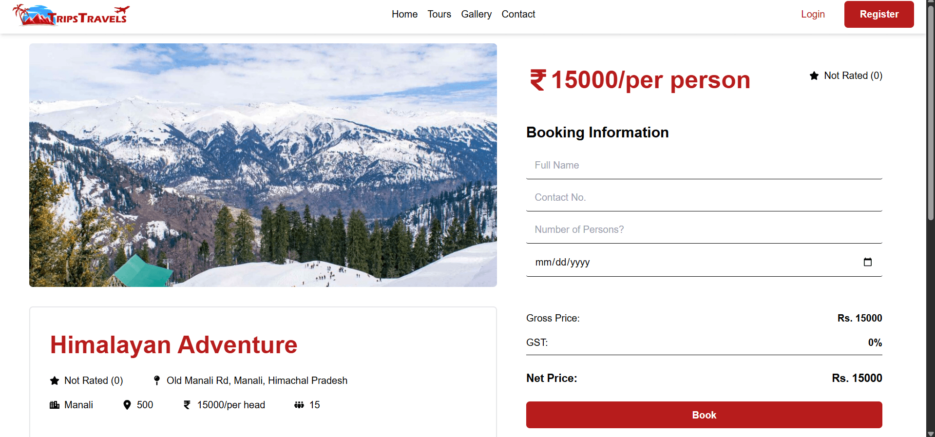Trips Travel – Tourism Platform screenshot 4